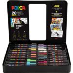MALETA POSCA METAL 20 UNIDADES