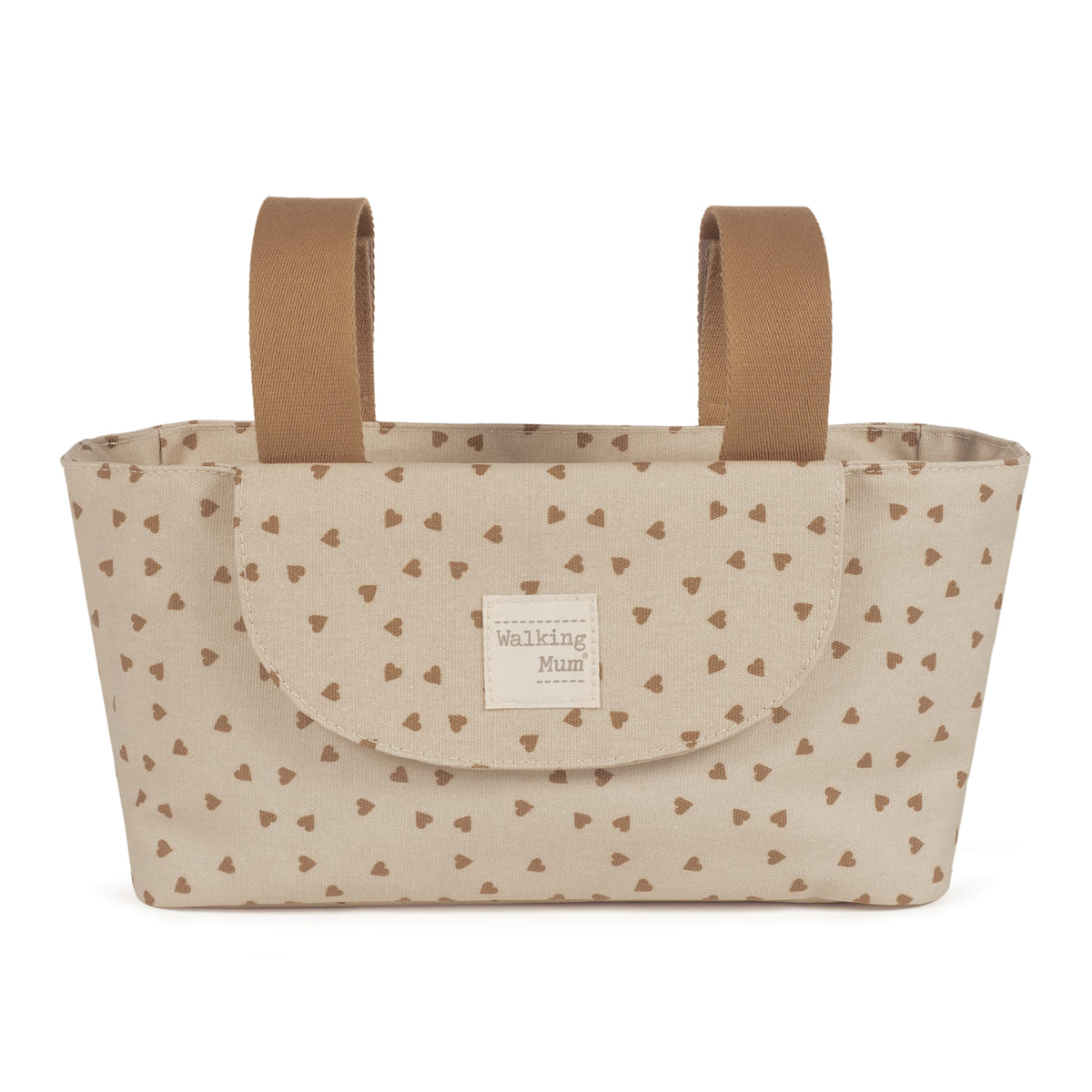 WALKING MUM ORGANIZADOR CORAZONES POPPY CANELA