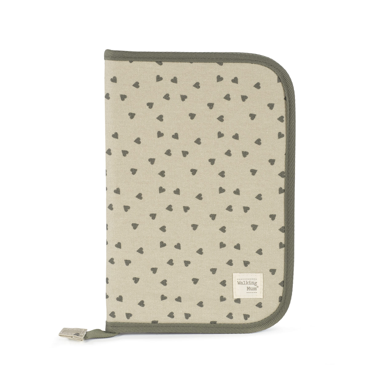 WALKING MUM PORTADOCUMENTOS CORAZONES POPPY MUSGO